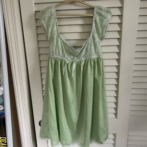 Green Unif slip dress